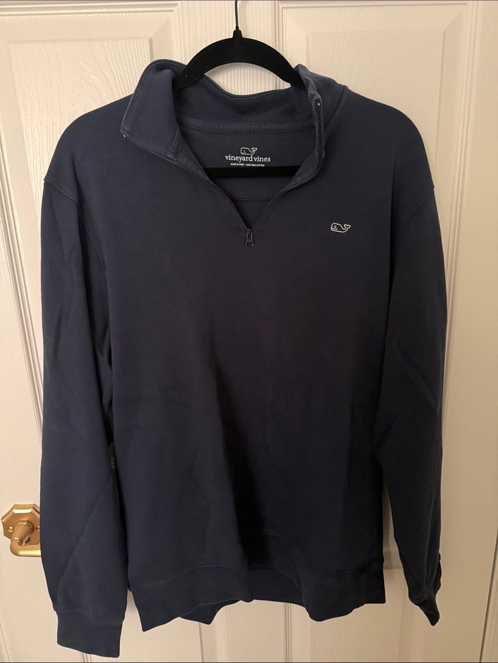 Vineyard Vines Men's Navy Half-Zip Pullover Sweatshirt